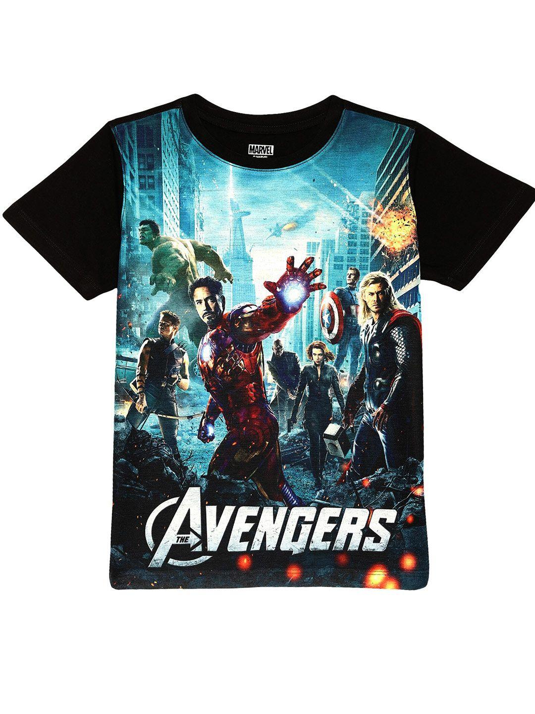 wear your mind boys multicoloured avengers printed t-shirt