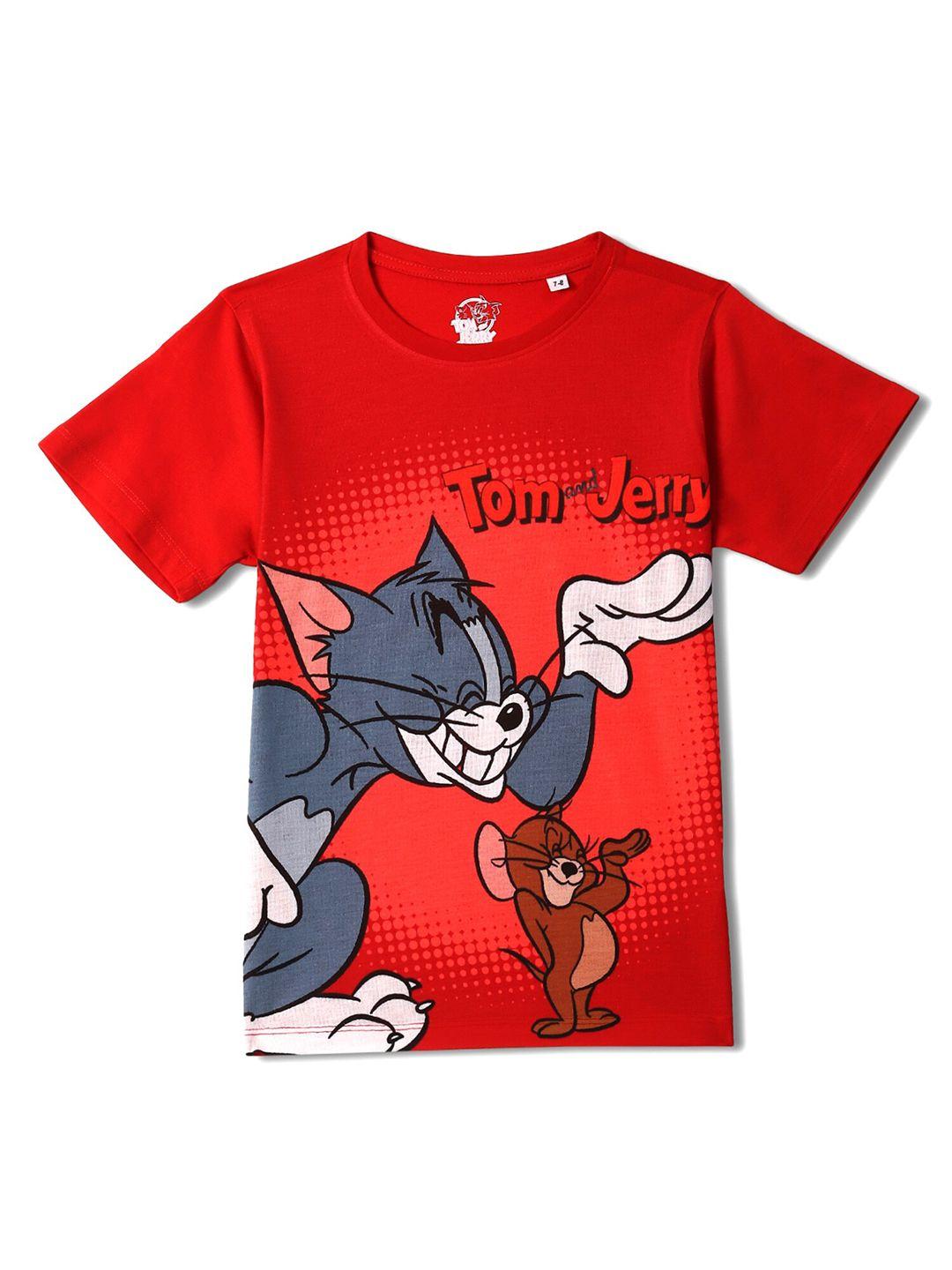 wear your mind boys tom & jerry printed t-shirt