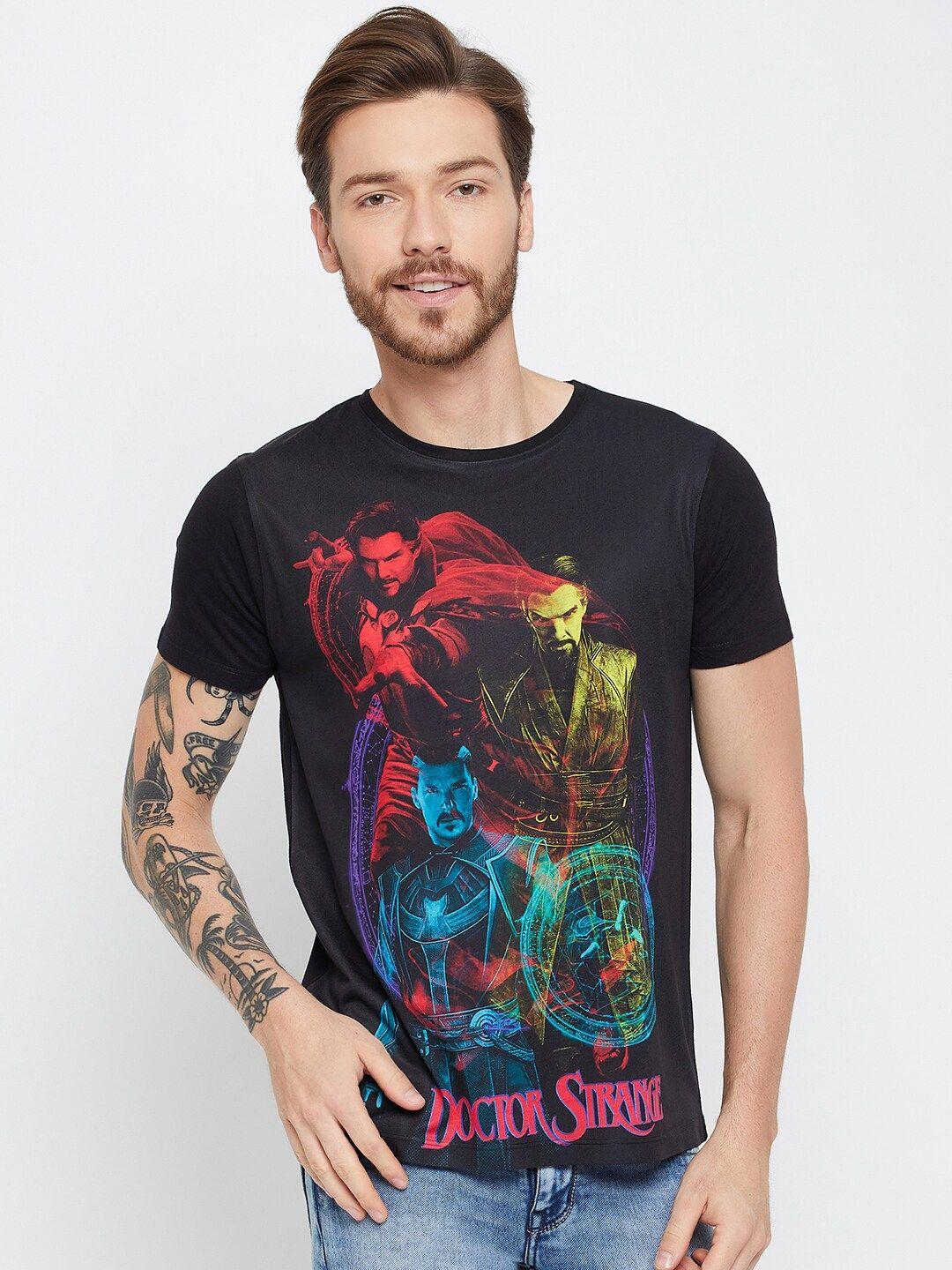 wear your mind doctor strange printed round neck t-shirt