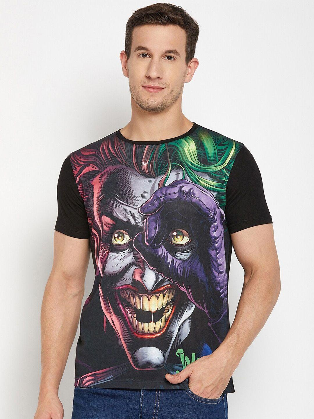 wear your mind joker printed round neck t-shirt