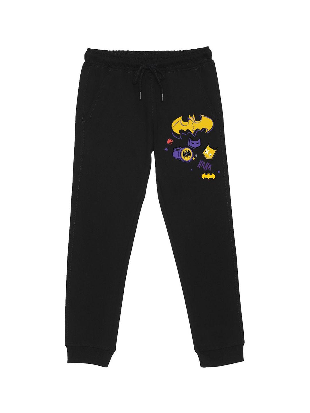 wear your mind kids batman printed mid rise joggers