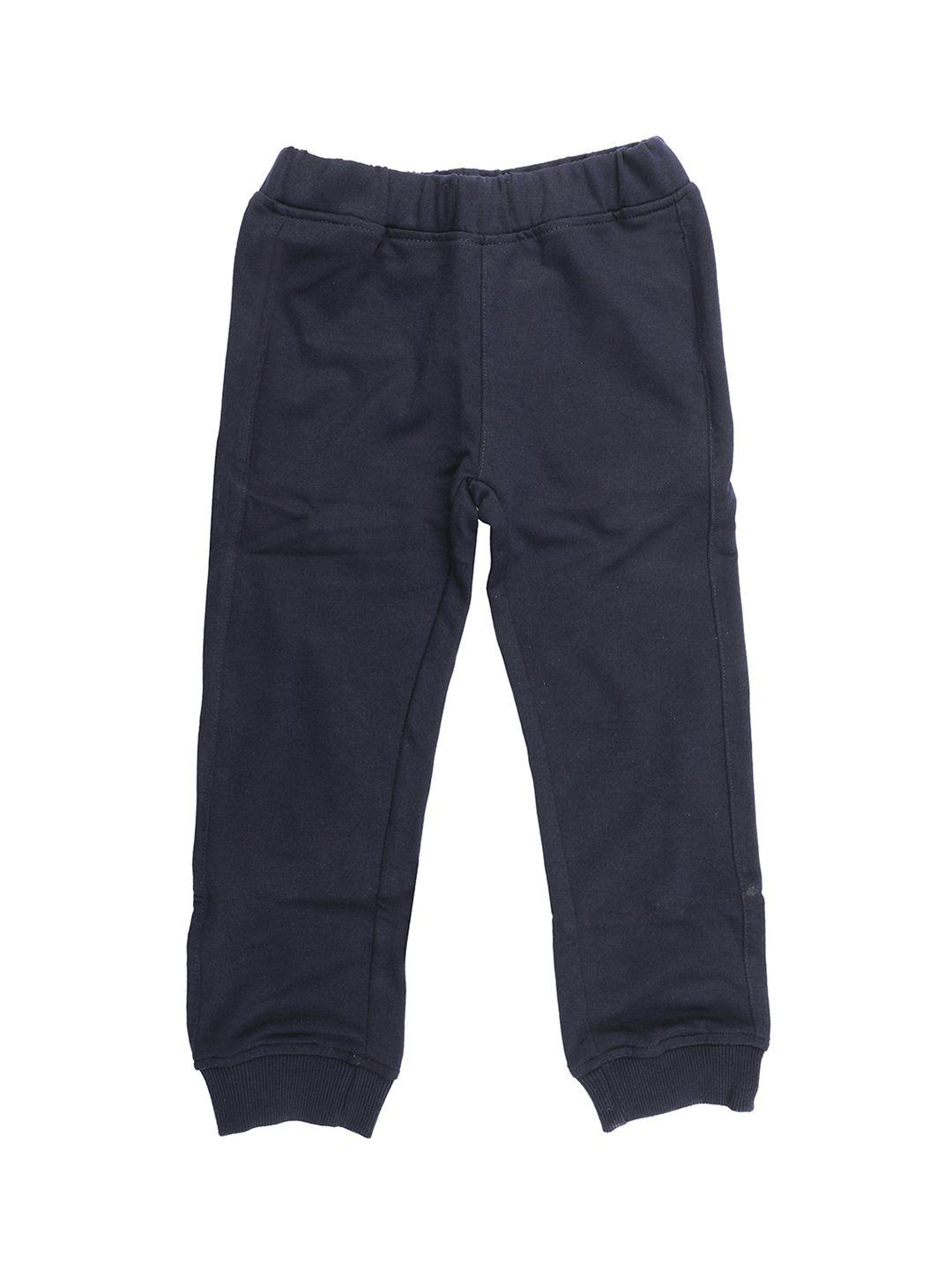 wear your mind kids navy blue solid jogger