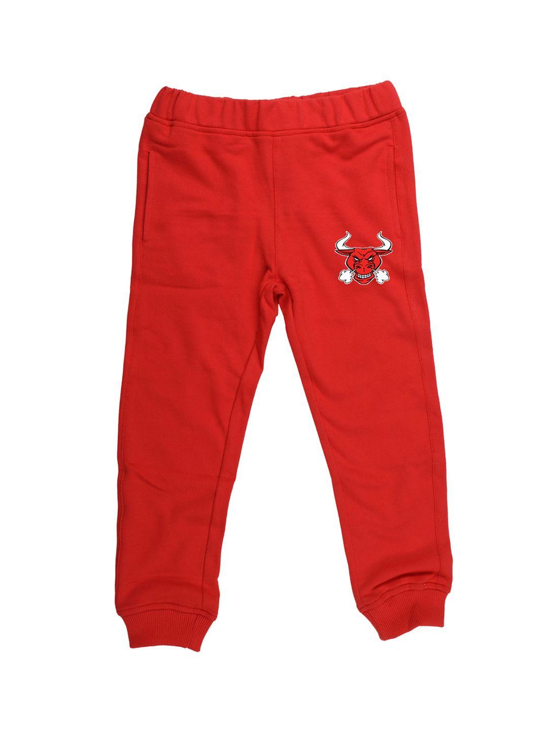 wear your mind kids red solid joggers