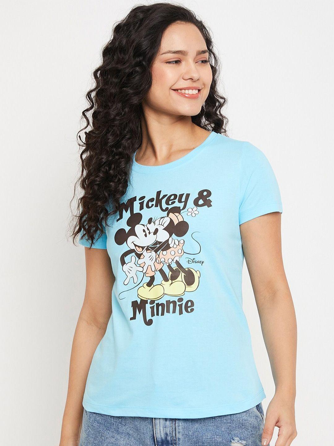 wear your mind mickey & minnie graphic printed pure cotton t-shirt