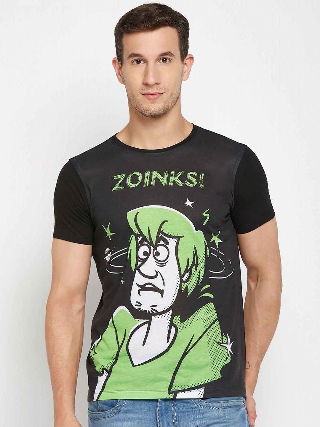 wear your mind scooby-doo graphic printed round neck t-shirt