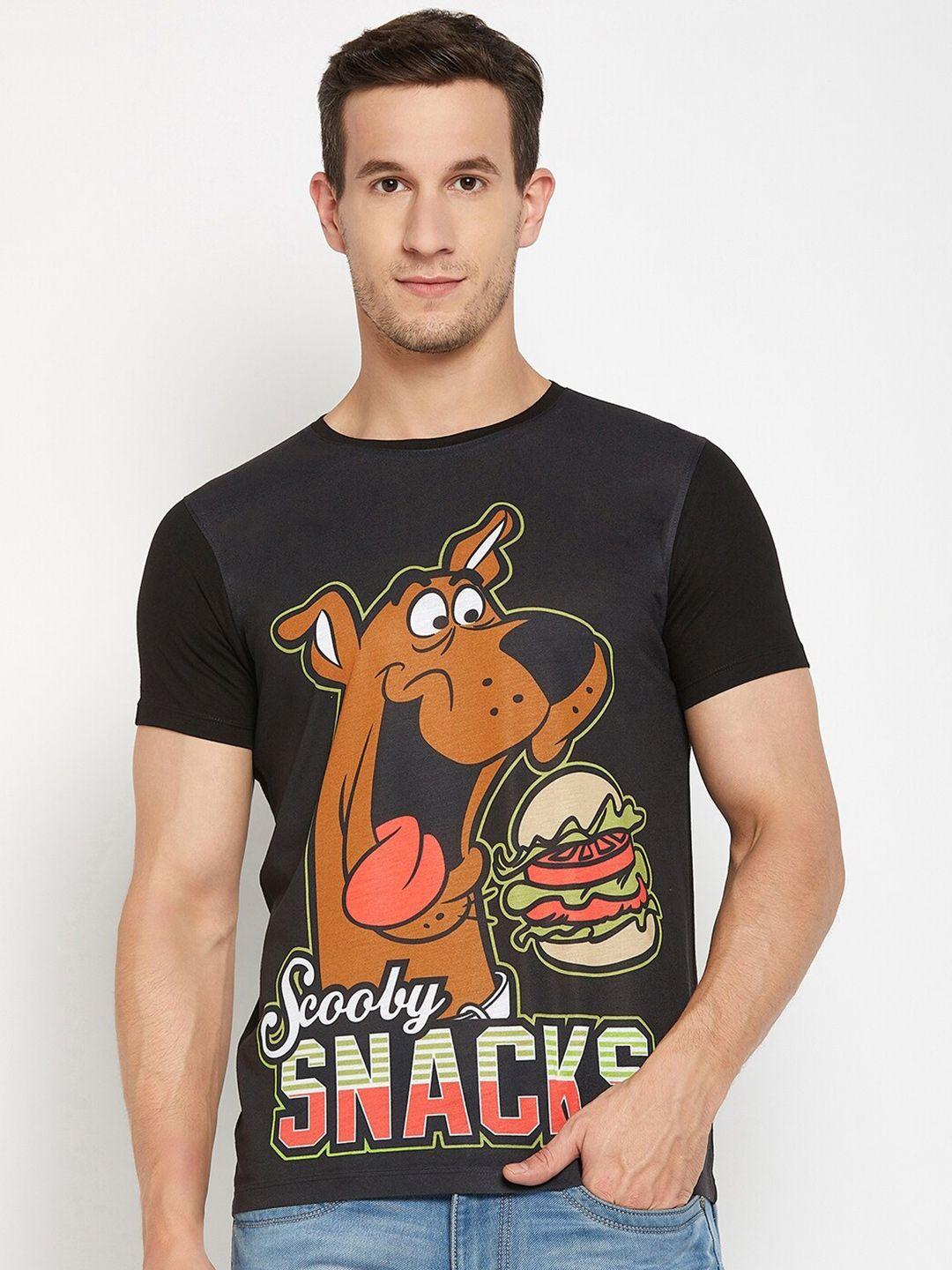 wear your mind scooby doo printed round neck t-shirt