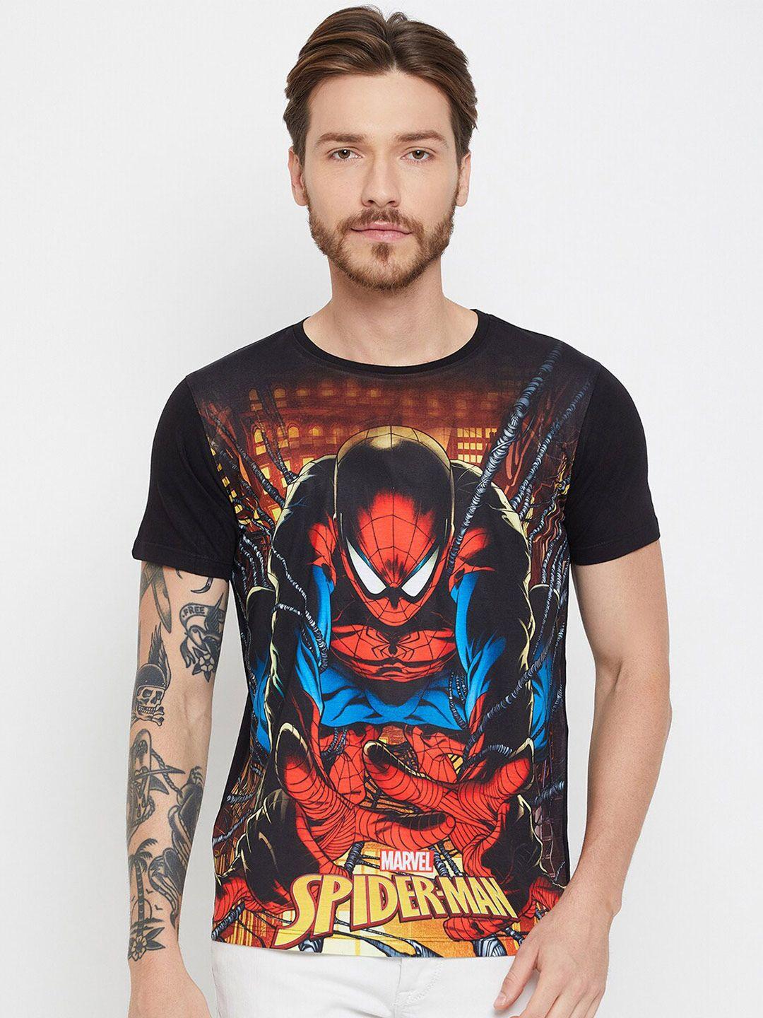 wear your mind spider-man printed round neck t-shirt