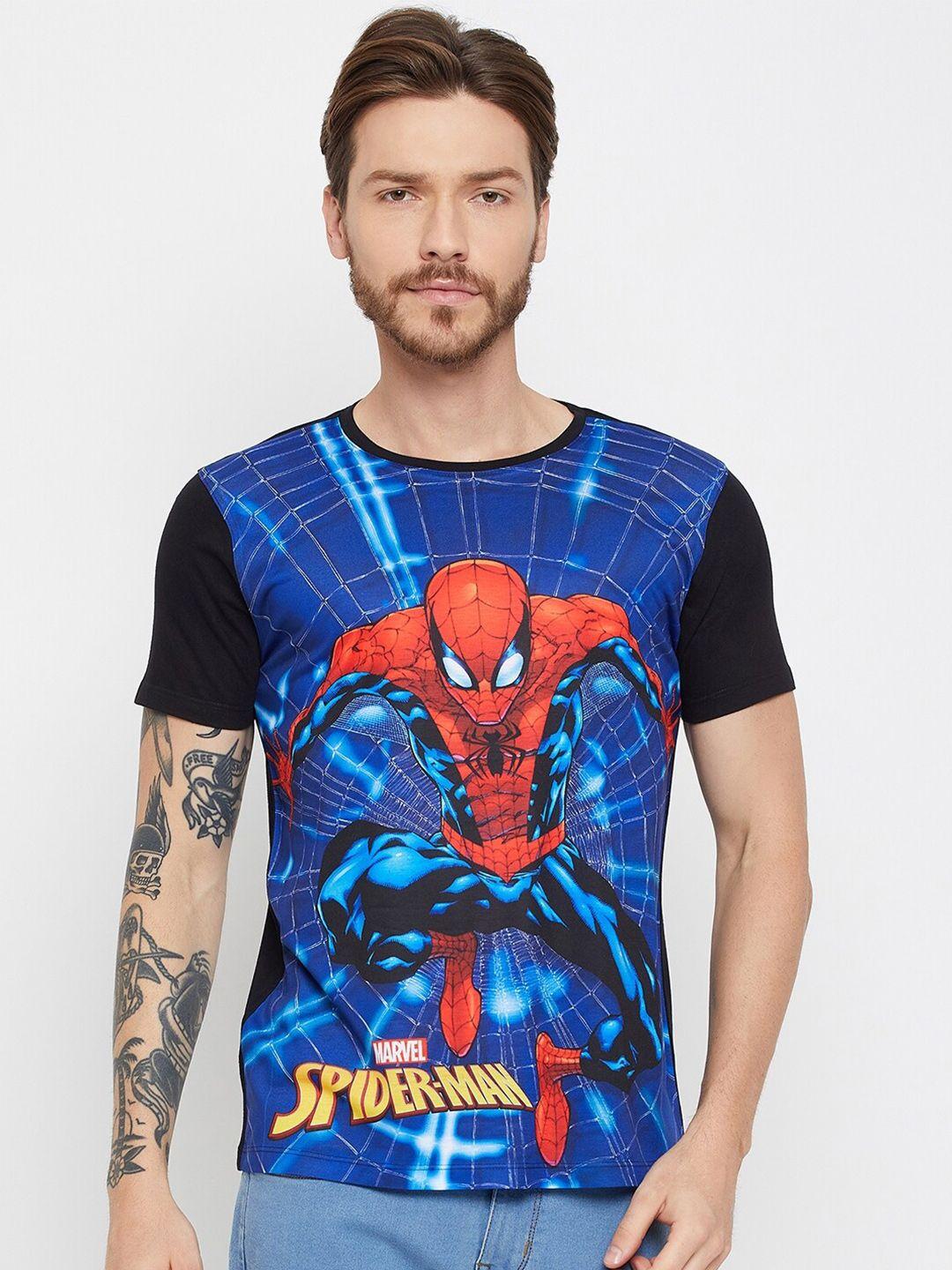 wear your mind spider-man printed round neck t-shirt