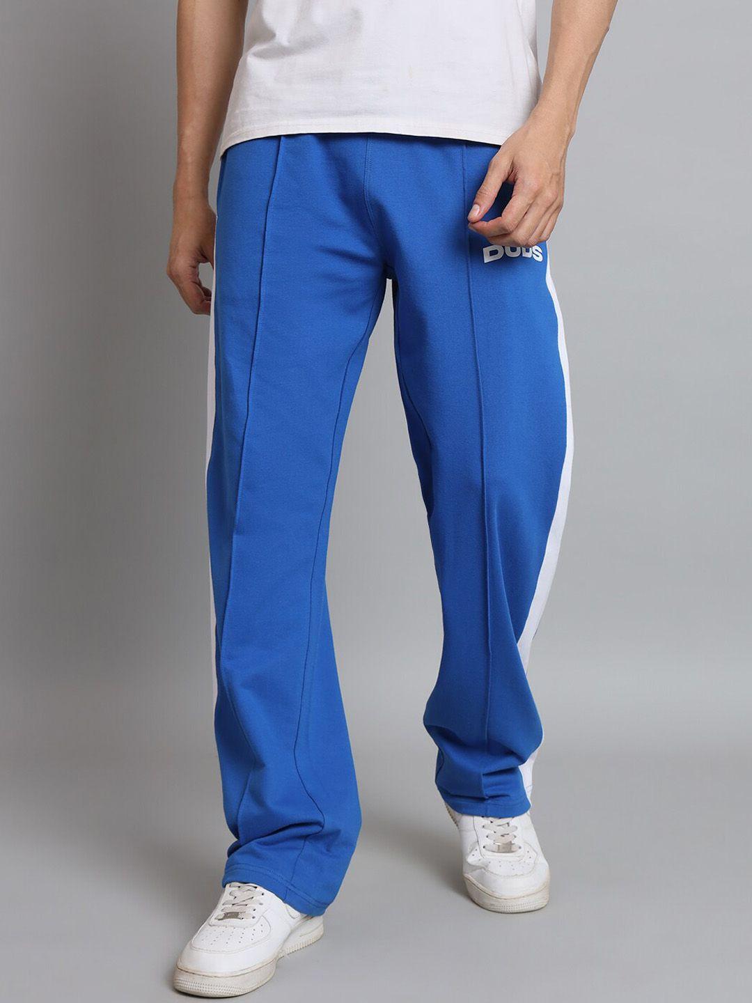 wearduds men colourblocked cotton track pants