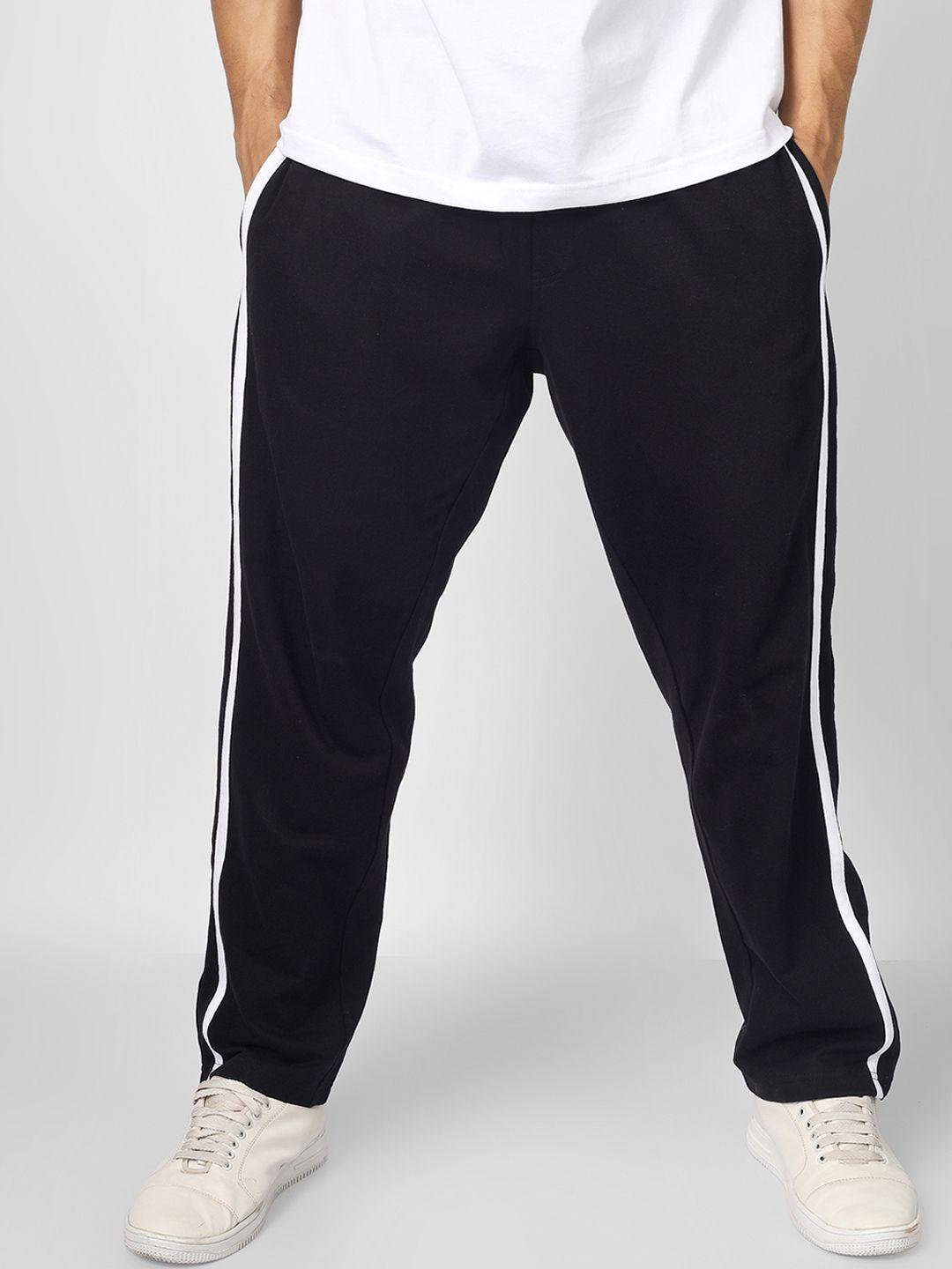 wearduds relaxed fit contrast panel pure cotton joggers