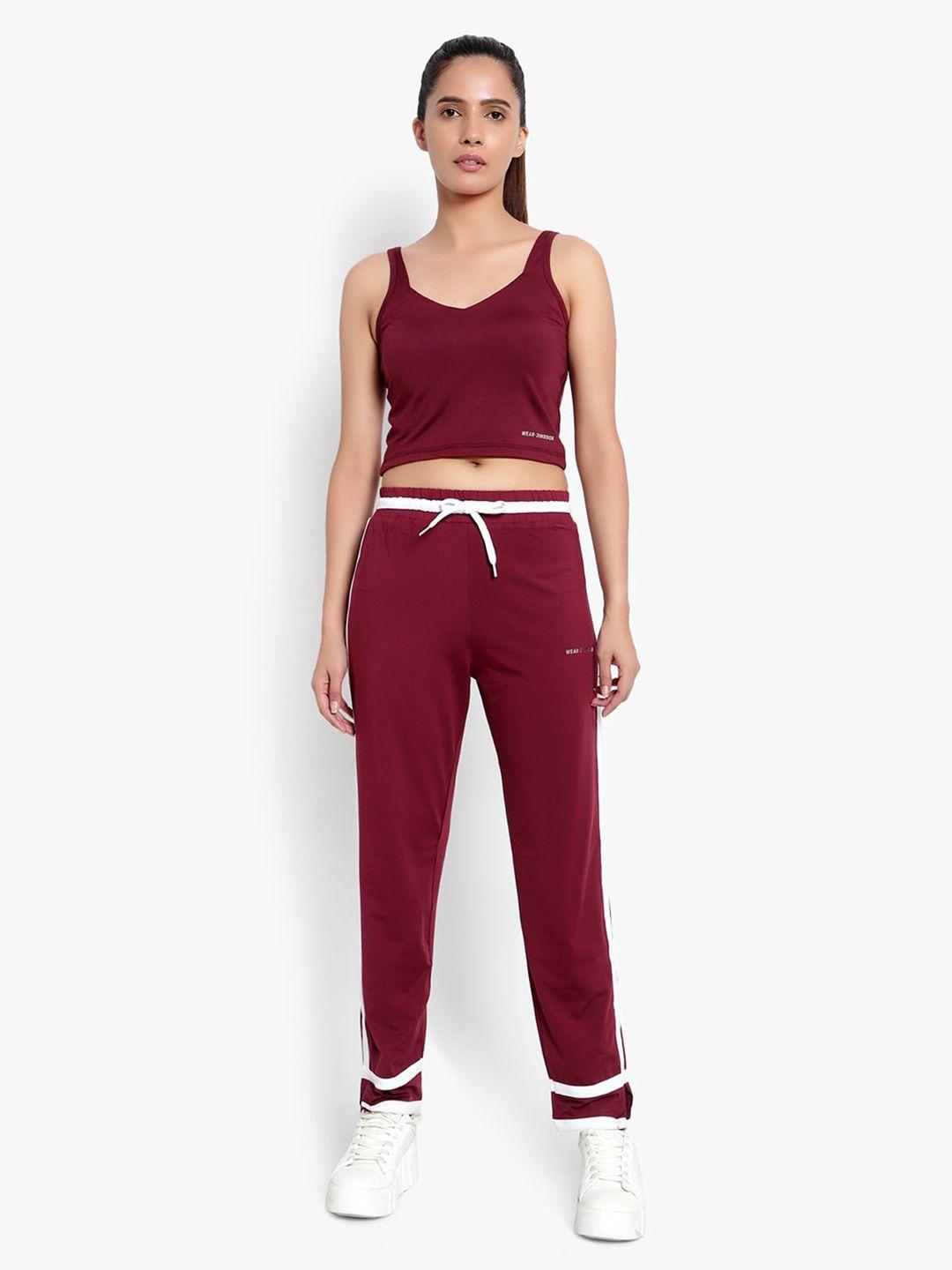 wearjukebox crop top with trousers