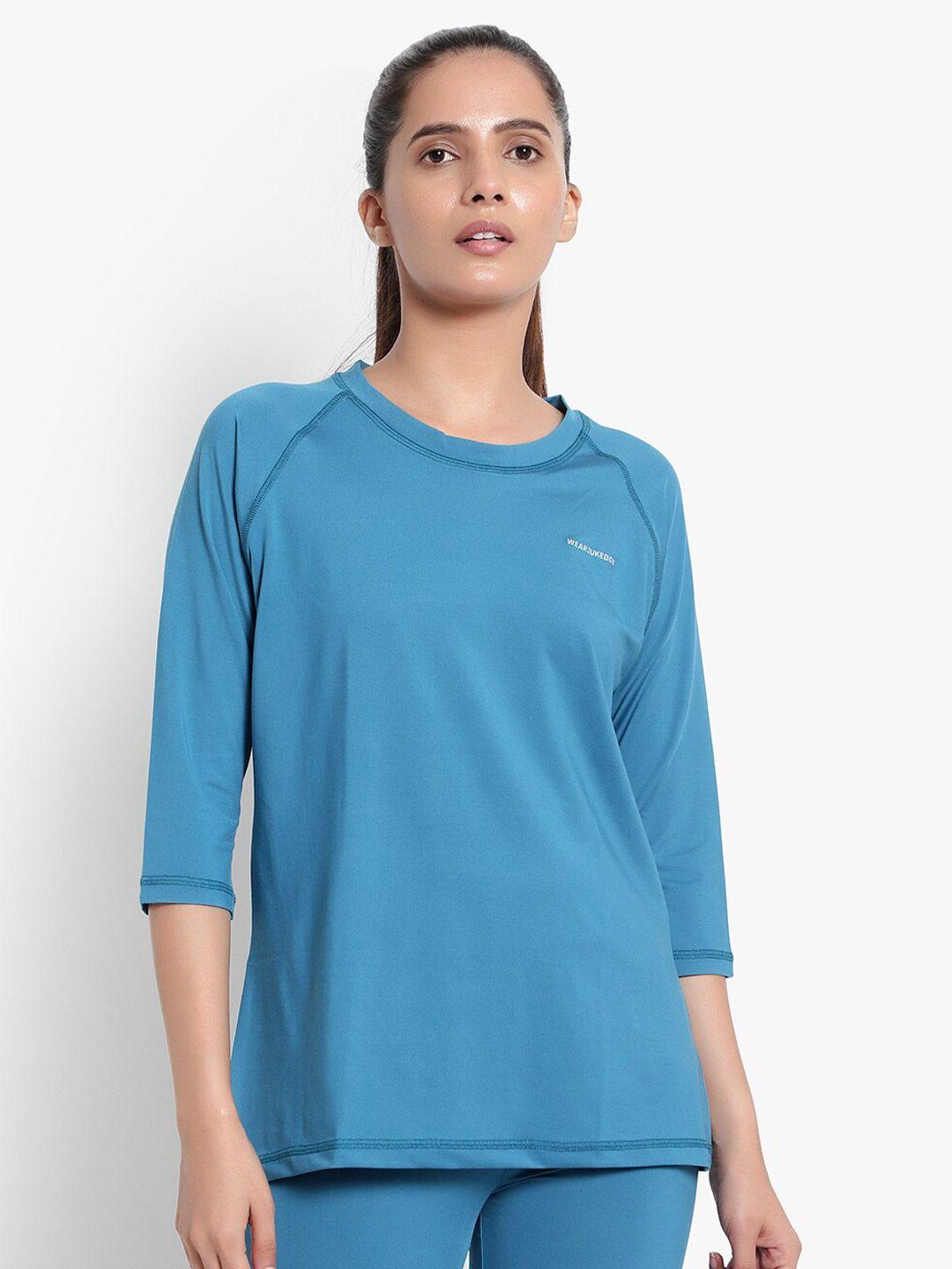 wearjukebox women blue t-shirt