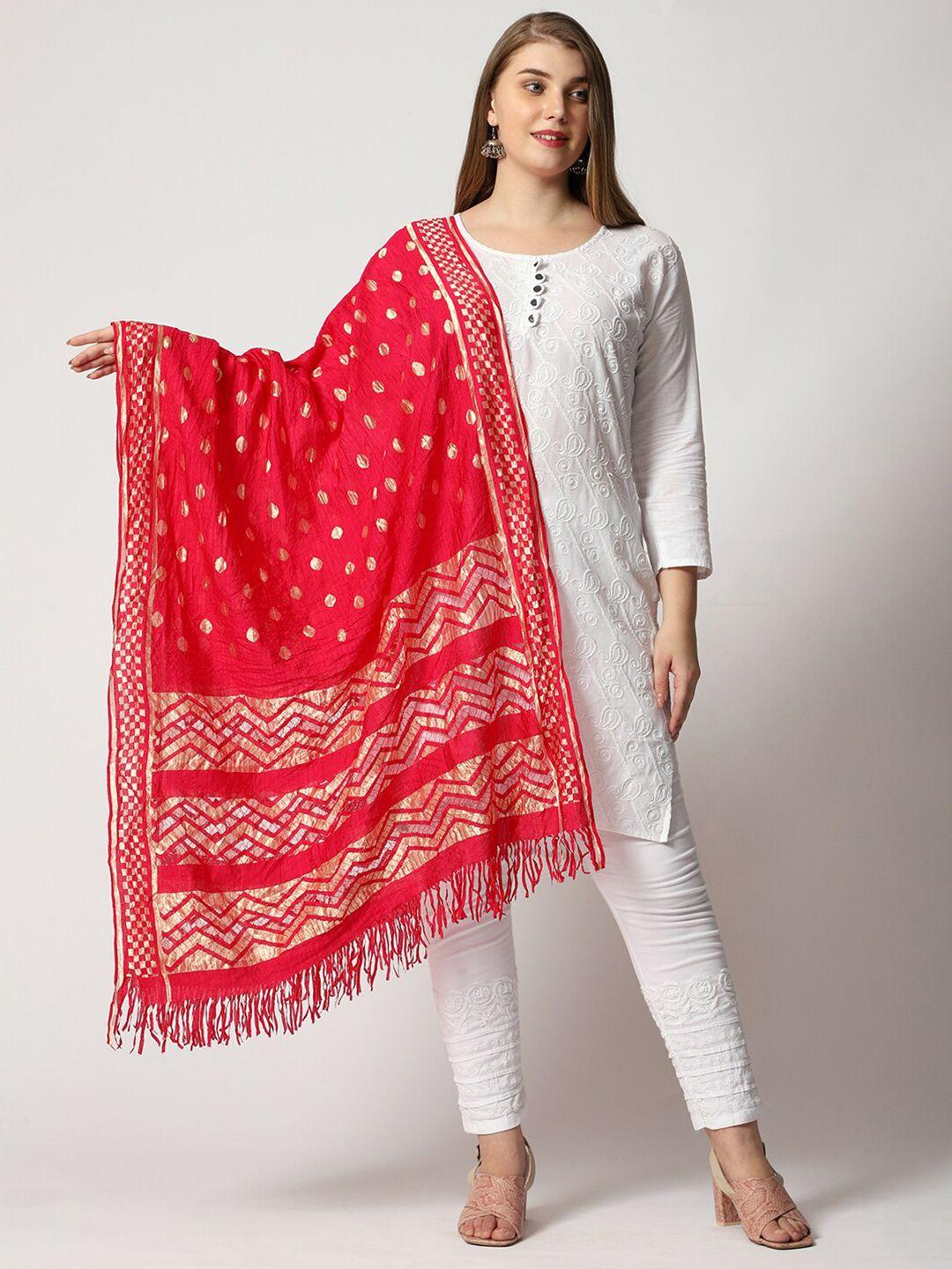 weavers villa ethnic motifs woven design cotton silk dupatta