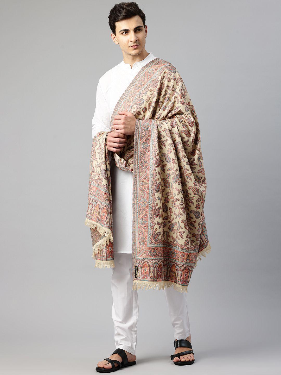 weavers villa men ethnic motifs woven design shawl