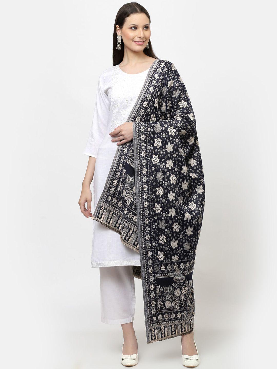 weavers villa floral woven design shawl