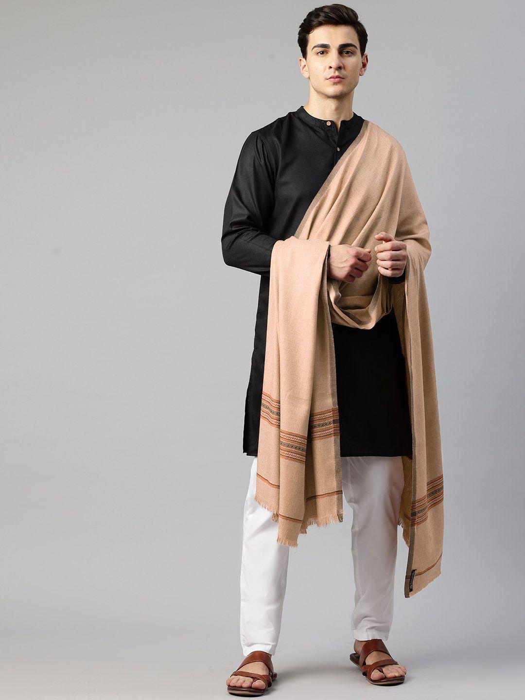 weavers villa men geometric woven design shawl