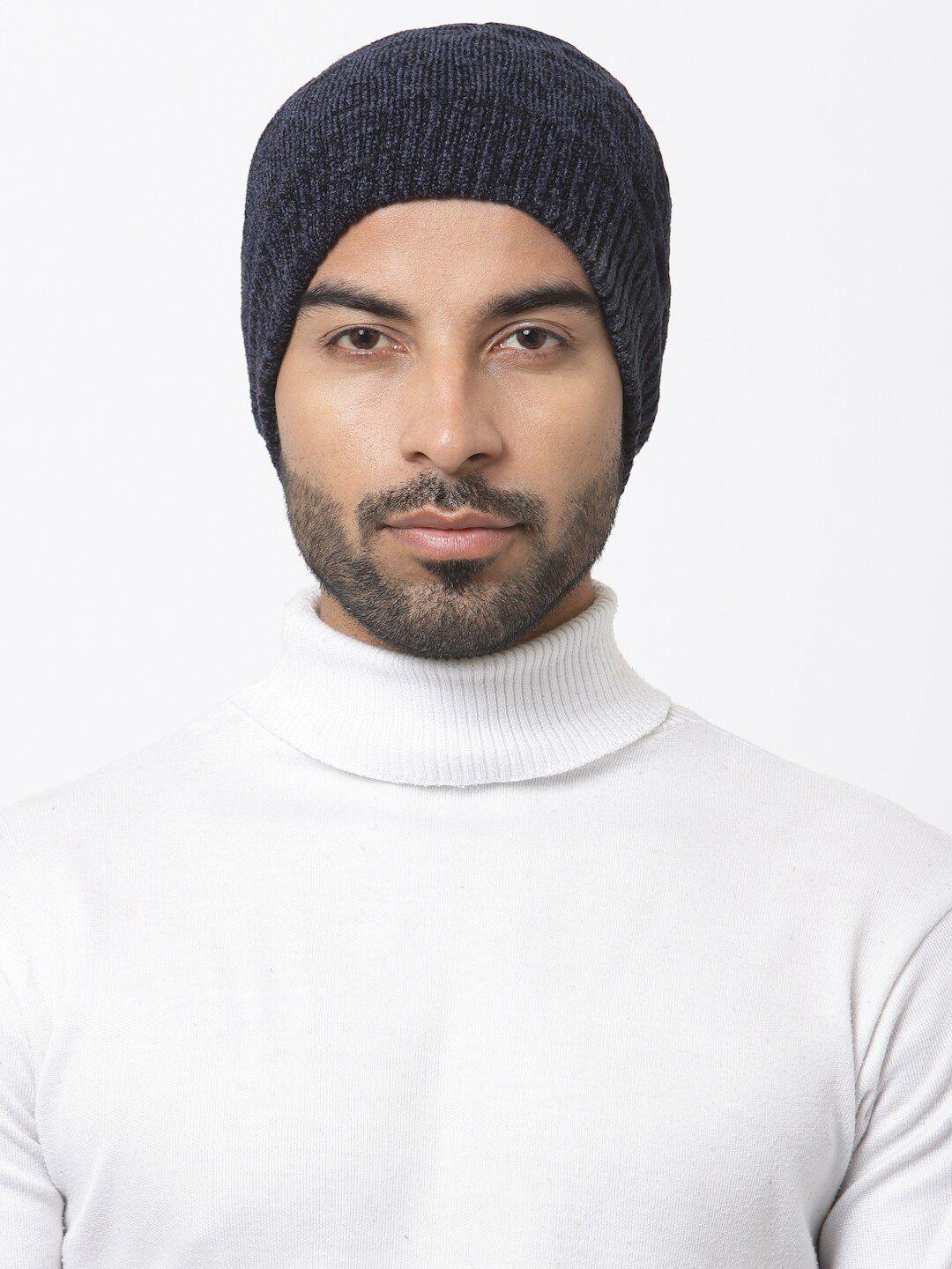 weavers villa men self design woollen beanie