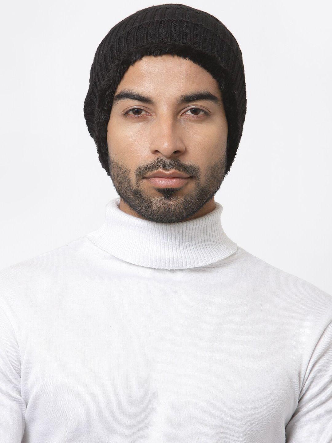 weavers villa self design woollen beanie cap