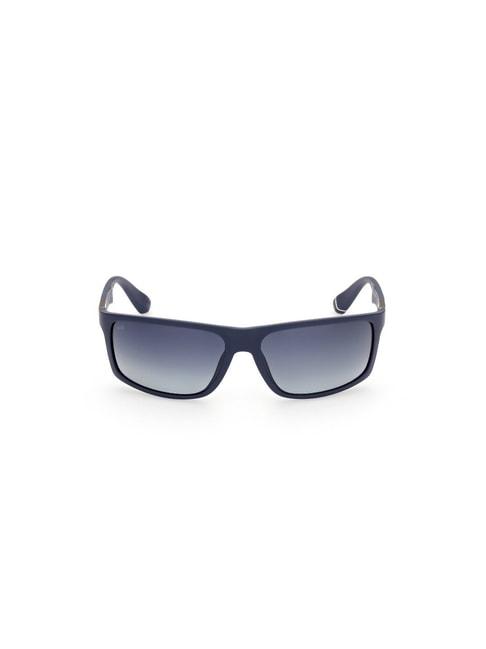 web eyewear blue rectangular sunglasses for men