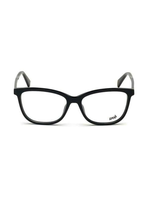 web eyewear black full rim square frame designed in italy