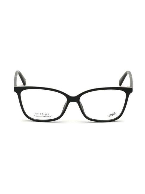 web eyewear black full rim square frame designed in italy