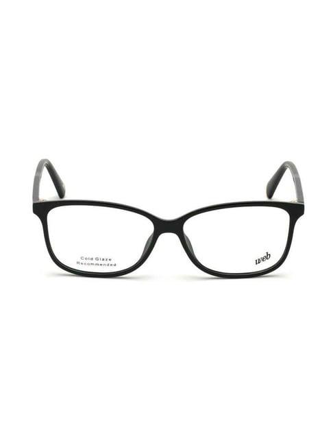 web eyewear black full rim square frame designed in italy