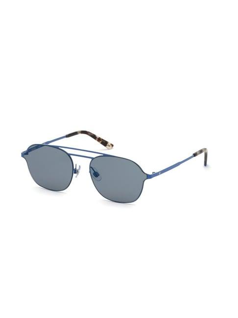 web eyewear blue pilot unisex sunglasses designed in italy