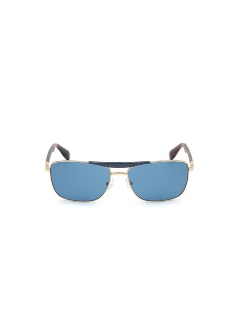 web eyewear blue rectangular sunglasses for men