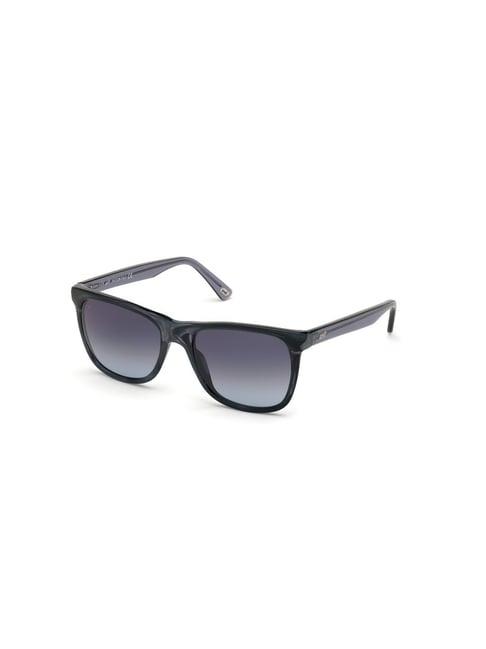 web eyewear blue square sunglasses for men designed in italy