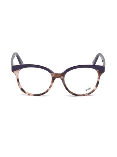 web eyewear brown full rim oval frame designed in italy