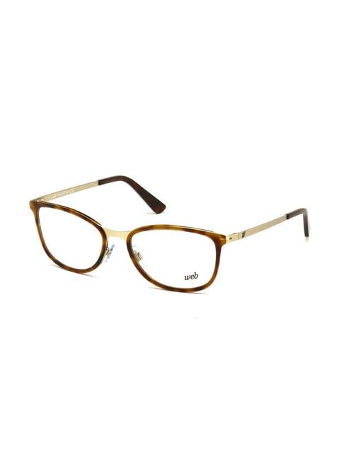 web eyewear brown full rim square frame designed in italy