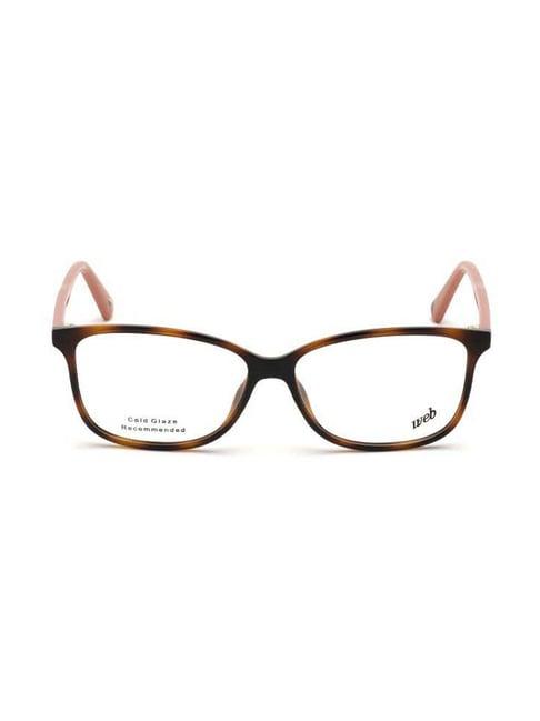 web eyewear brown full rim square frame designed in italy