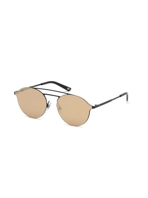 web eyewear brown pilot unisex sunglasses designed in italy