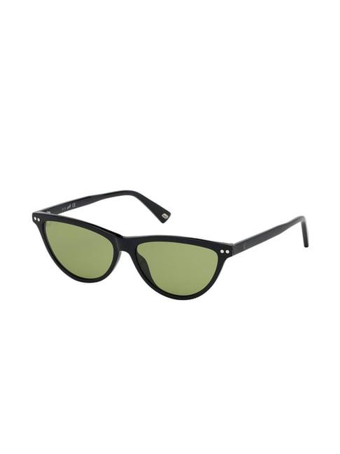 web eyewear green cat eye sunglasses for women designed in italy