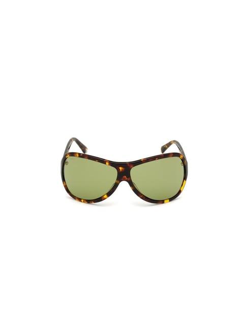 web eyewear green oversize irregular sunglasses for women