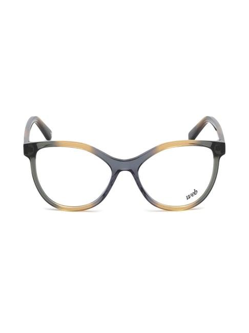 web eyewear grey full rim cat eye frame designed in italy