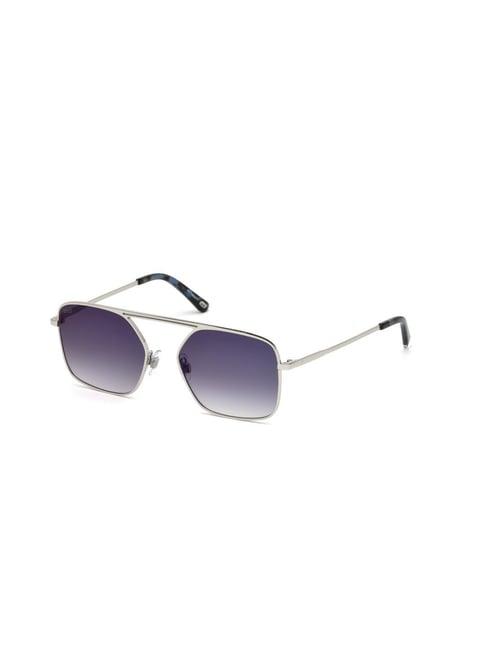 web eyewear purple square unisex sunglasses