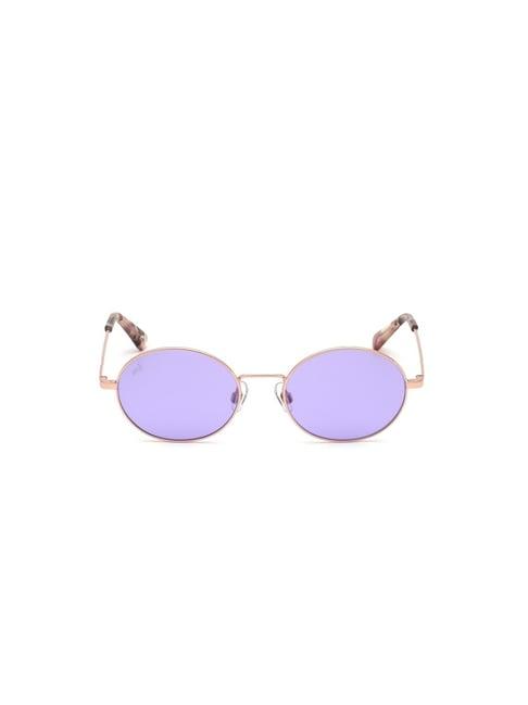 web eyewear violet round sunglasses for women