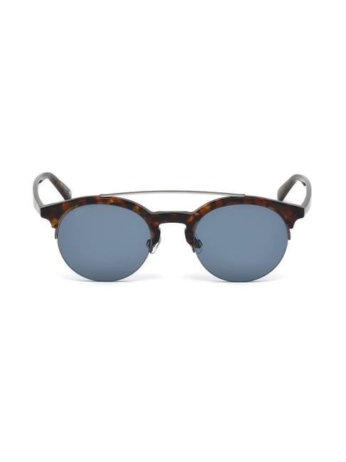 web eyewear we0192 49 52v grey clubmaster sunglasses