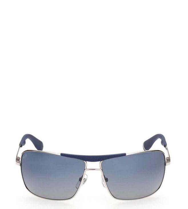 web eyewear we02956216v uv protected blue square sunglasses for men