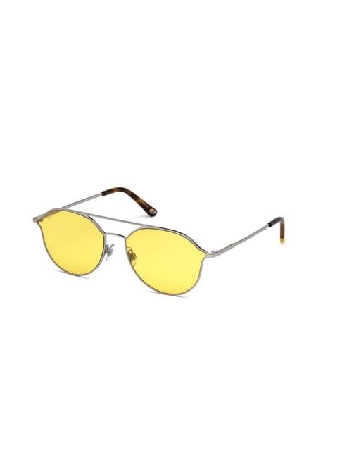 web eyewear yellow pilot unisex sunglasses designed in italy