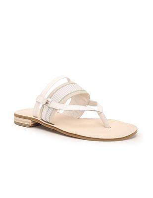 webbing solid sandals