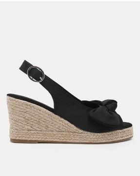 wedges with buckle closure