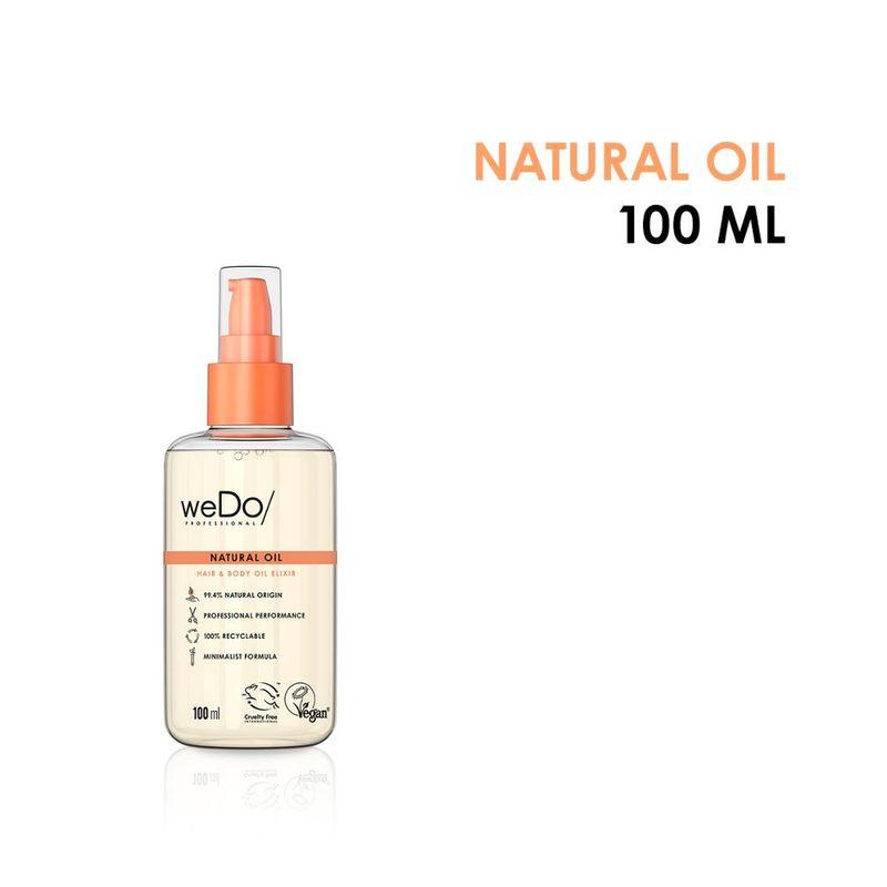 wedo professional natural hair & body oil for frizz free hair - silicone free, eco friendly