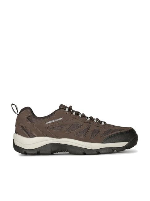 weinbrenner by bata men's brown running shoes