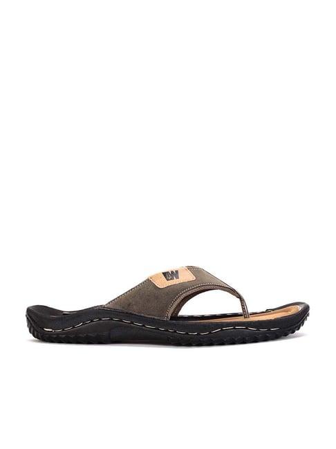 weinbrenner by bata men's brown thong sandals