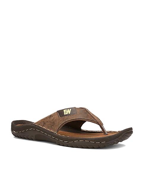 weinbrenner by bata men's lagos tan thong sandals