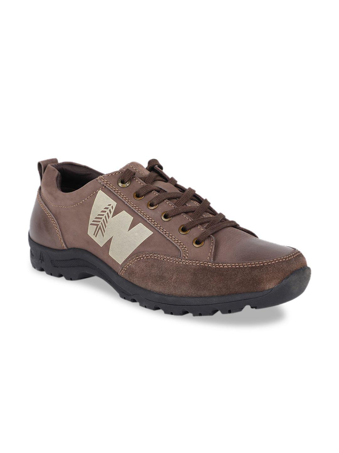 weinbrenner men brown leather sneakers