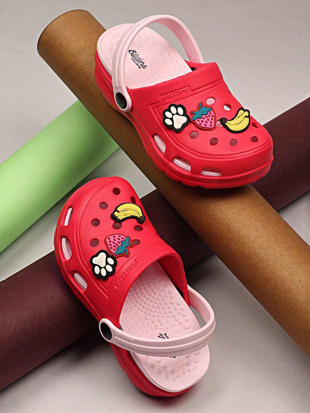 welcome kids jibbitz embellished clogs