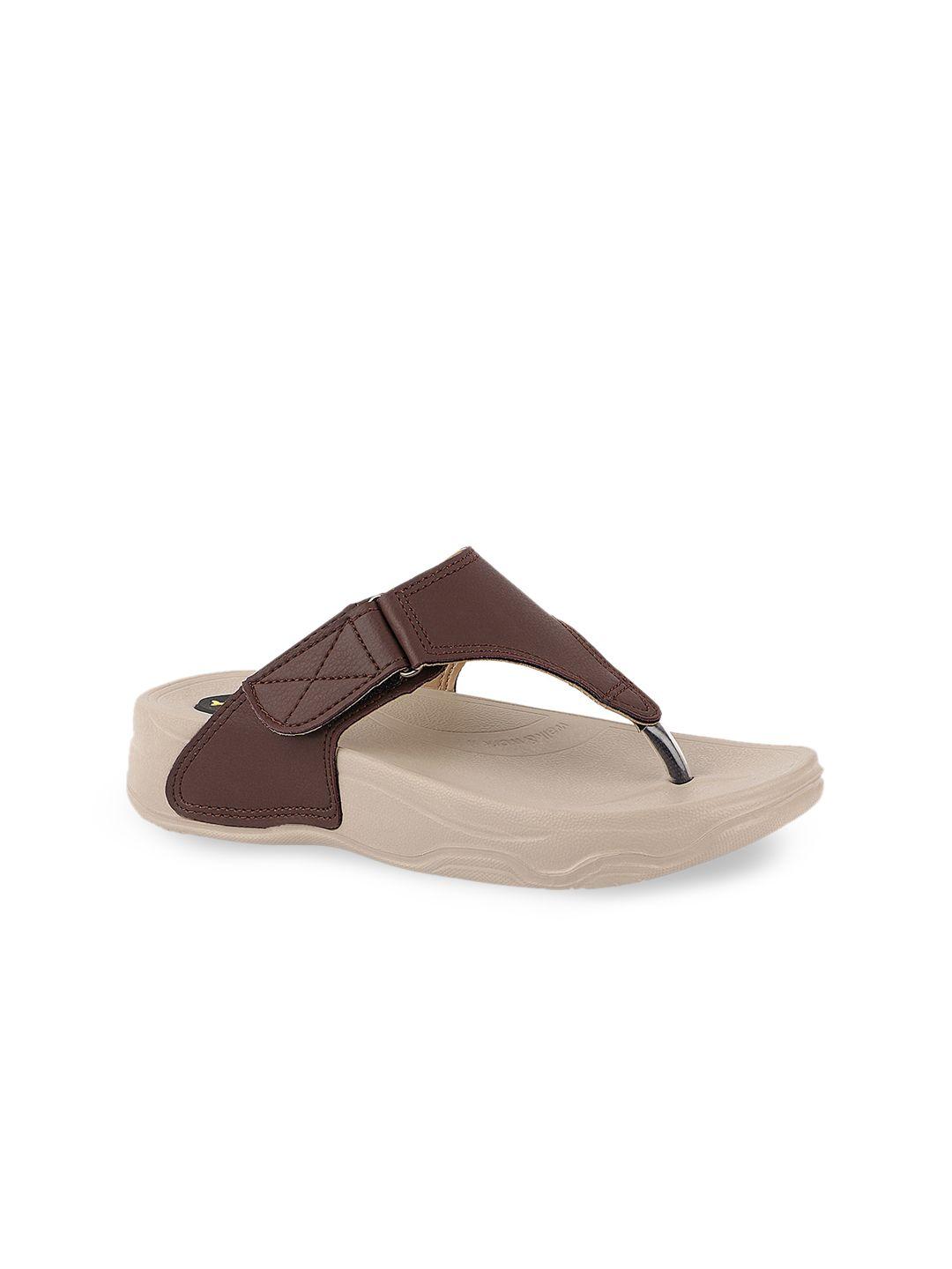 welcome women brown t-strap flats